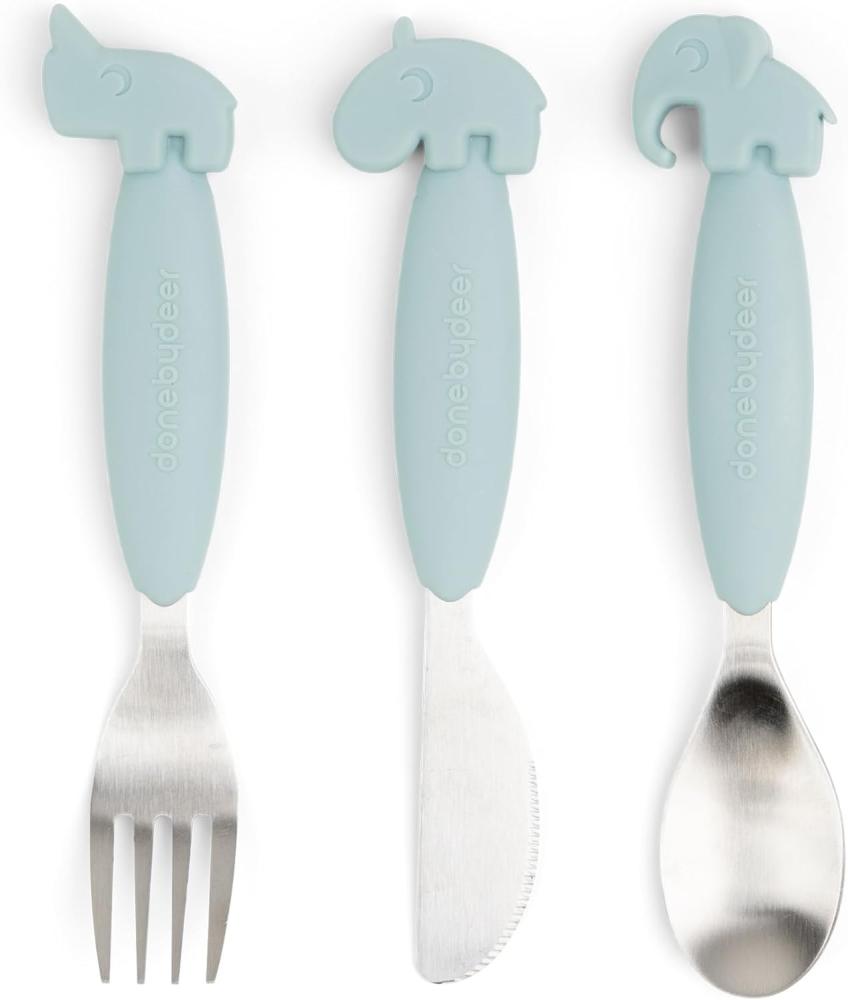 Easy-grip cutlery set Deer friends Blue 1126862 Bl Bild 1