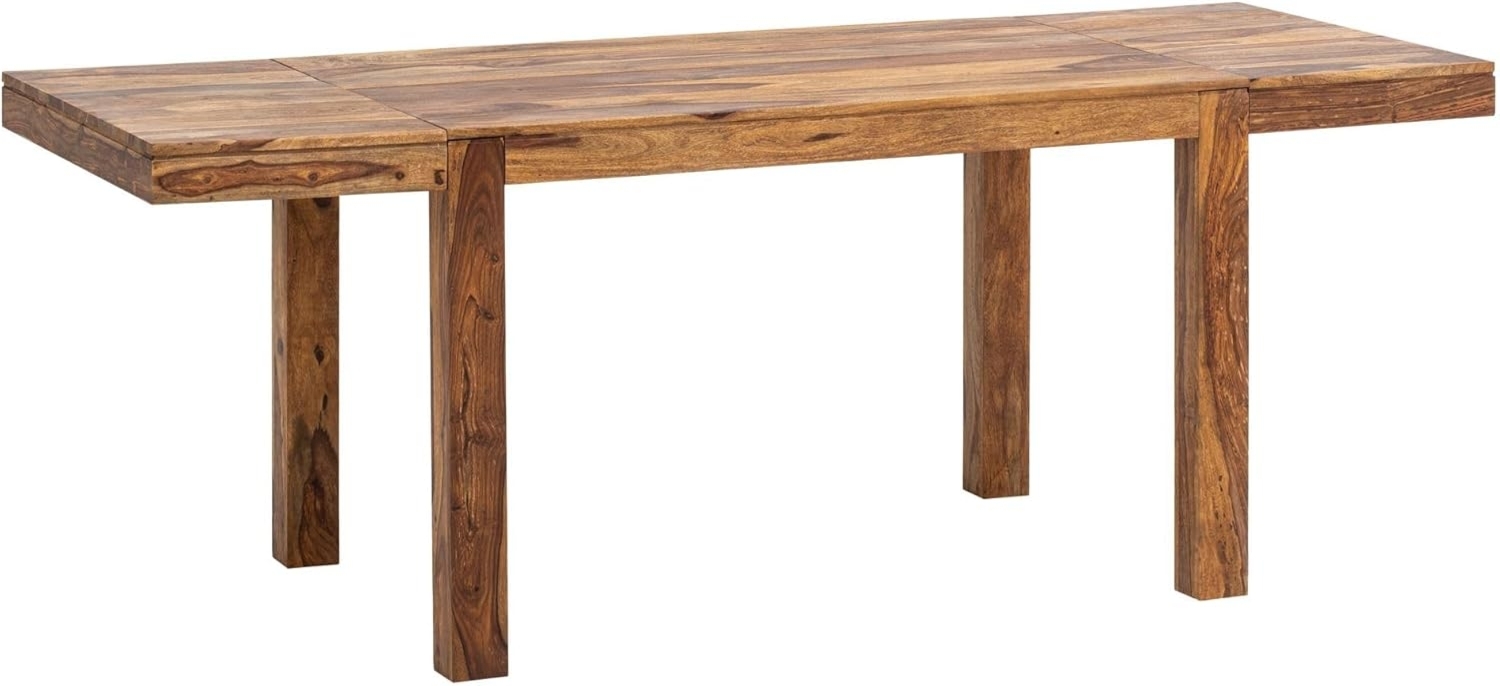 FINEBUY Esstisch FB105101 (120 - 200 cm Massivholz Rechteckig Erweiterbar), Esszimmertisch Groß, Küchentisch Esszimmer Modern Bild 1