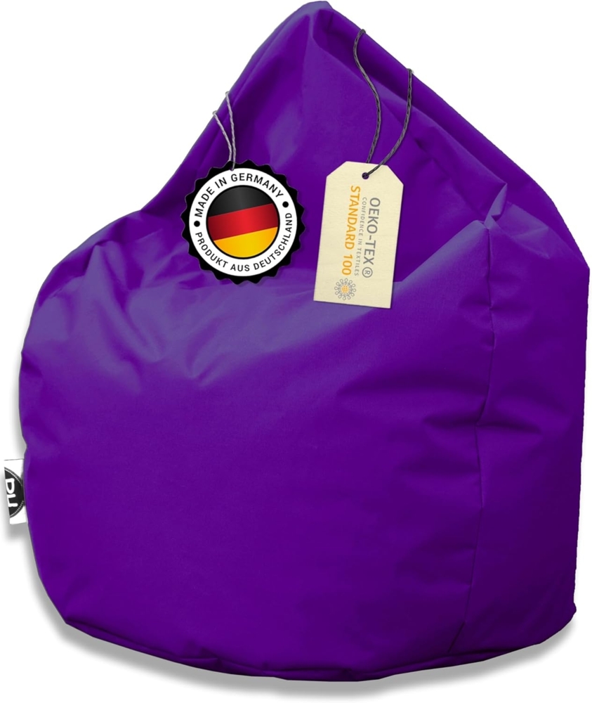 PATCH HOME Patchhome Sitzsack Tropfenform - Lila für In & Outdoor XXXL 480 Liter - mit Styropor Füllung in 25 versch. Farben und 3 Größen Bild 1