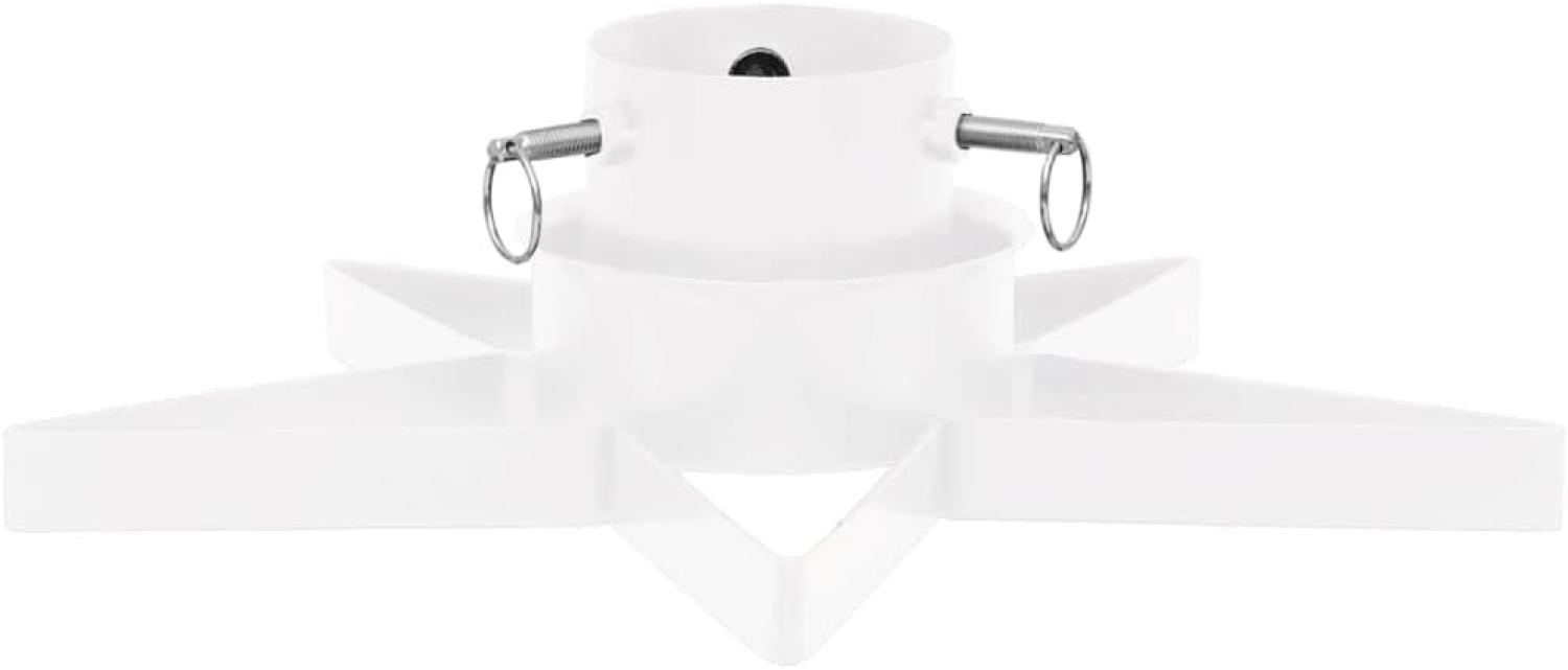 vidaXL Christbaumständer Weiß 47x47x13,5 cm 331316 Bild 1