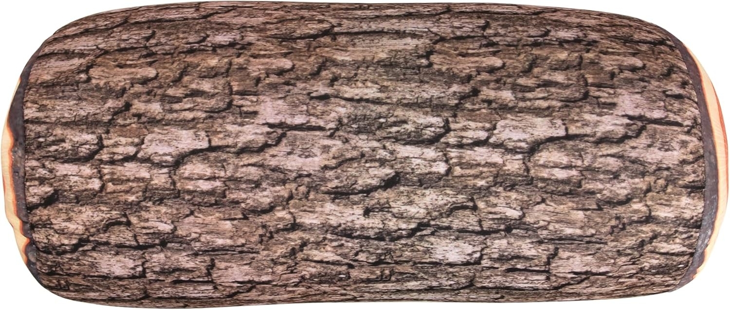 Kikkerland reisekissen Baumstamm 35 cm Polyester/Elasthan braun Bild 1