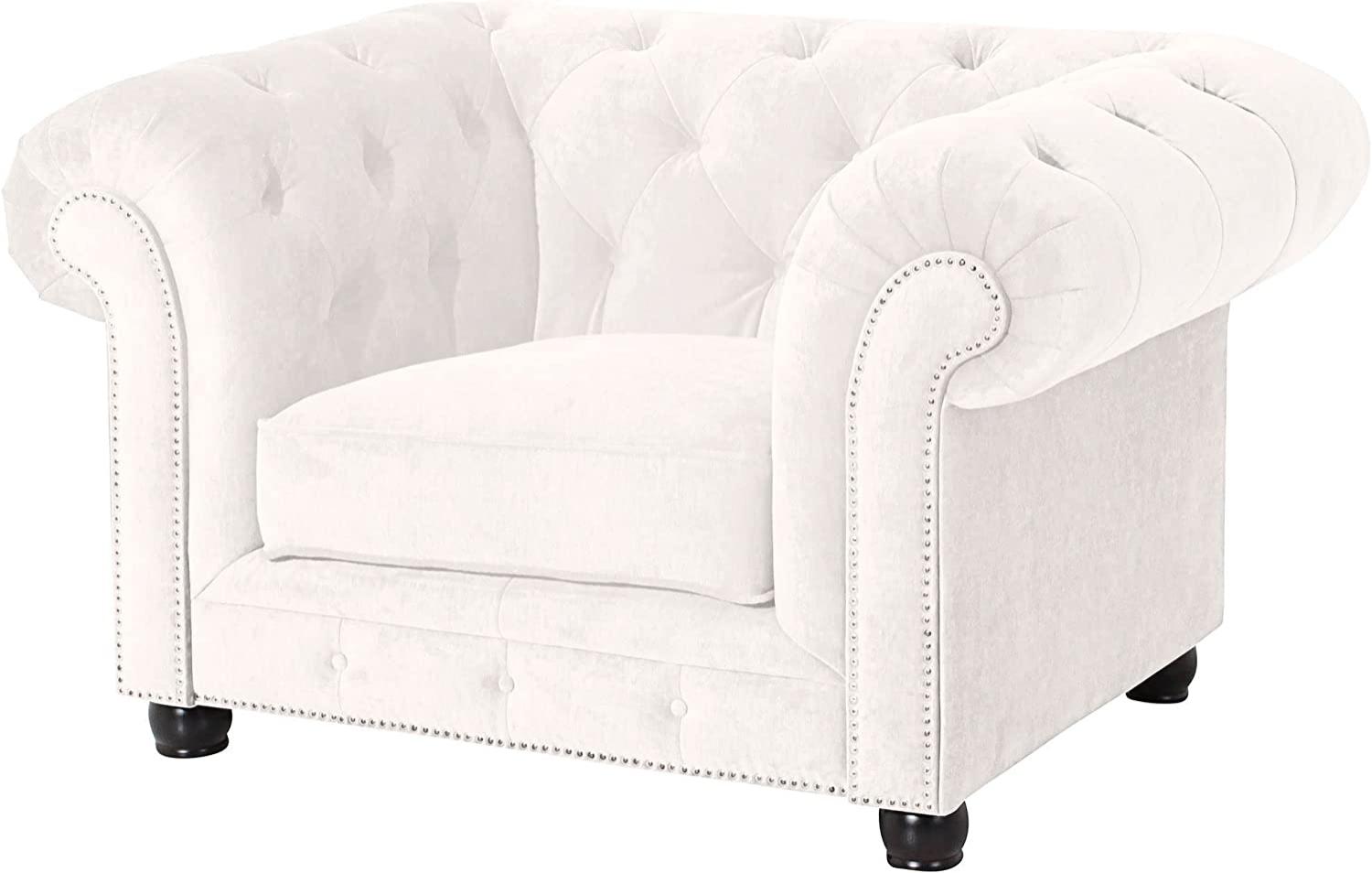 Sessel Kathe Bezug Microfaser Buche nussbaum dunkel / creme 22465 Bild 1