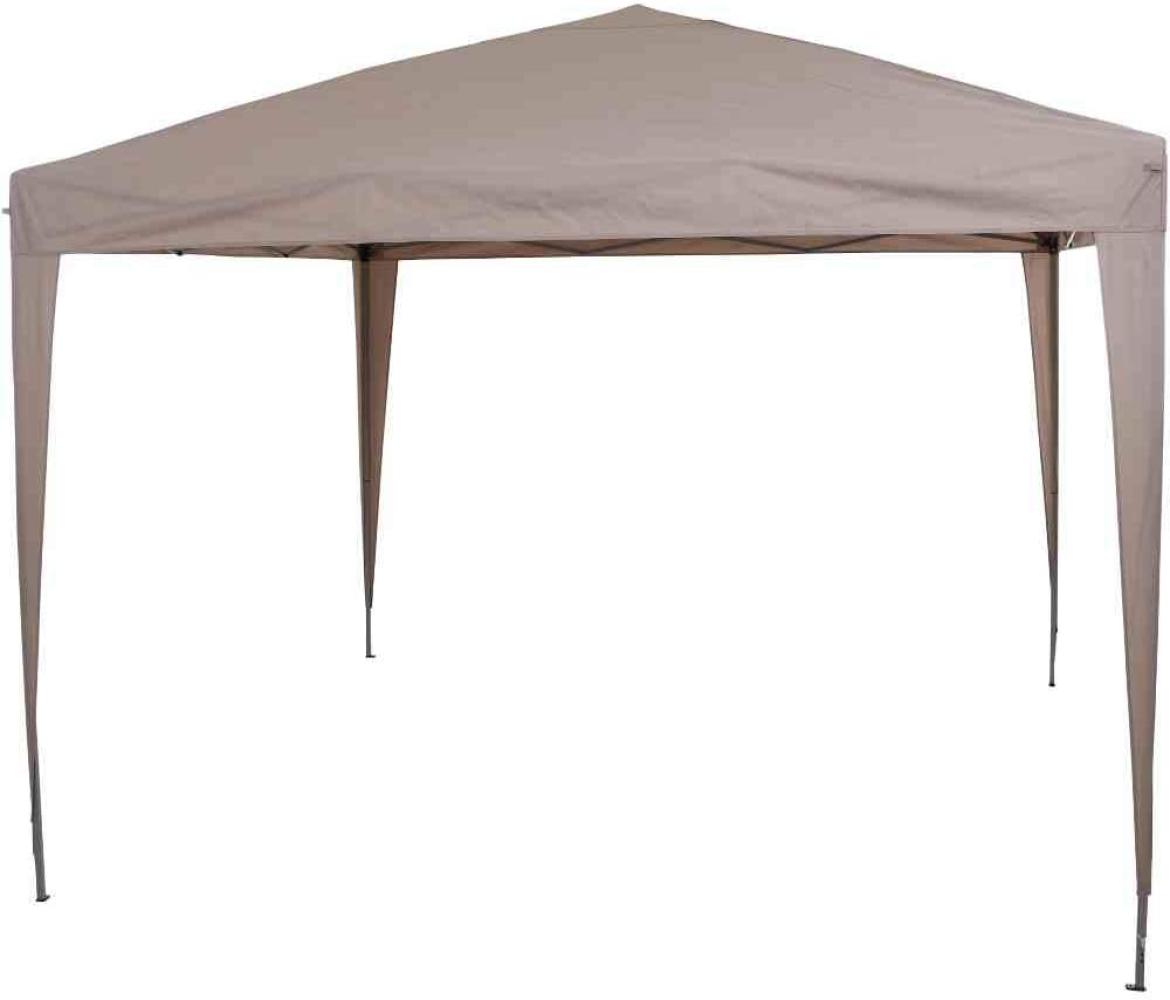 SIENA GARDEN Starter Pavillon 300x300 cm, taupe Gestell aus Stahl, grau, Bezug aus Polyester, 160g/m² in taupe Bild 1