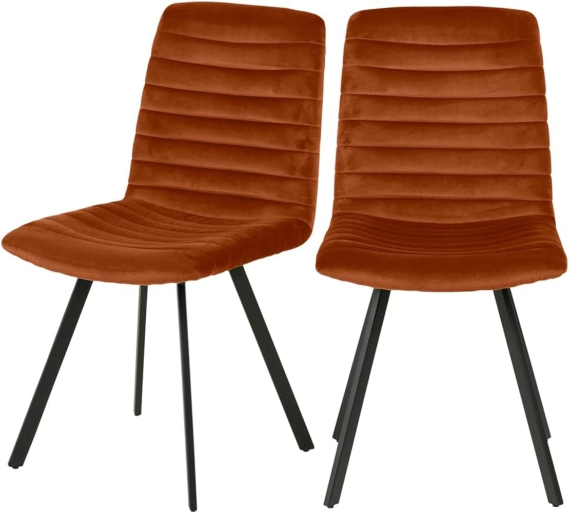 Selsey Esszimmerstuhl, Kupferrot, 88 x 46 x 60 cm Bild 1