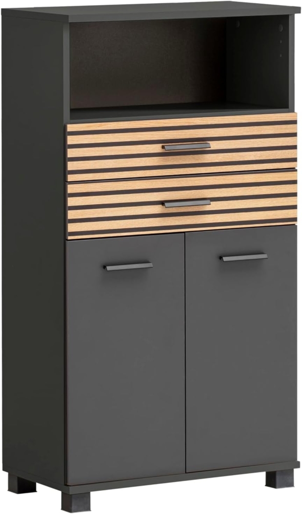 Schildmeyer Midischrank Katta, Breite 60 cm Schubladen mit Akustikprint Bild 1