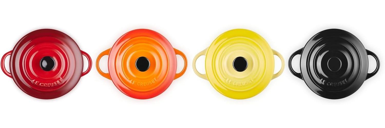 Le Creuset Mini Cocotte Feuer & Flamme 4er Set Bild 1