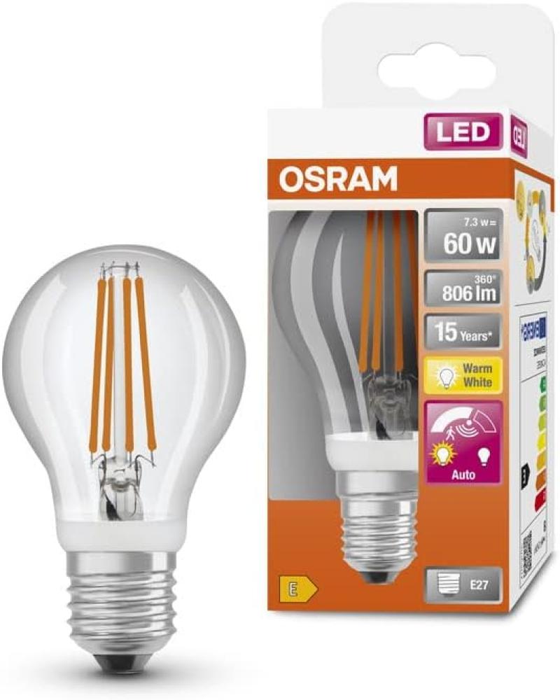 Osram LED-Lampe Standard Motion Sensor 7,3W/827 (60W) Clear E27 Bild 1