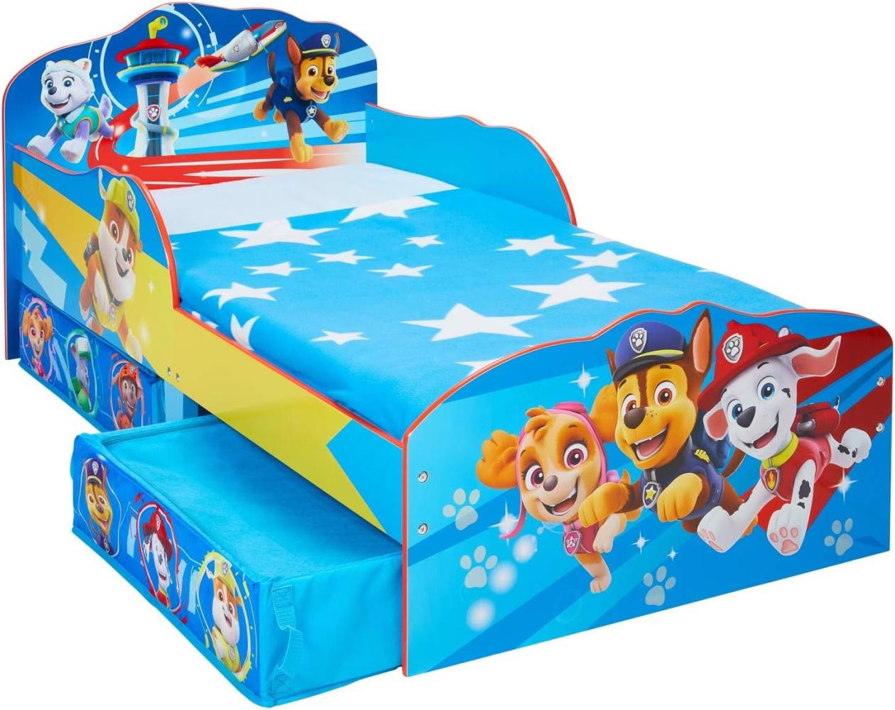 Moose Toys 'Paw Patrol' Kinderbett blau, 70x140 cm, mit Schubladen Bild 1