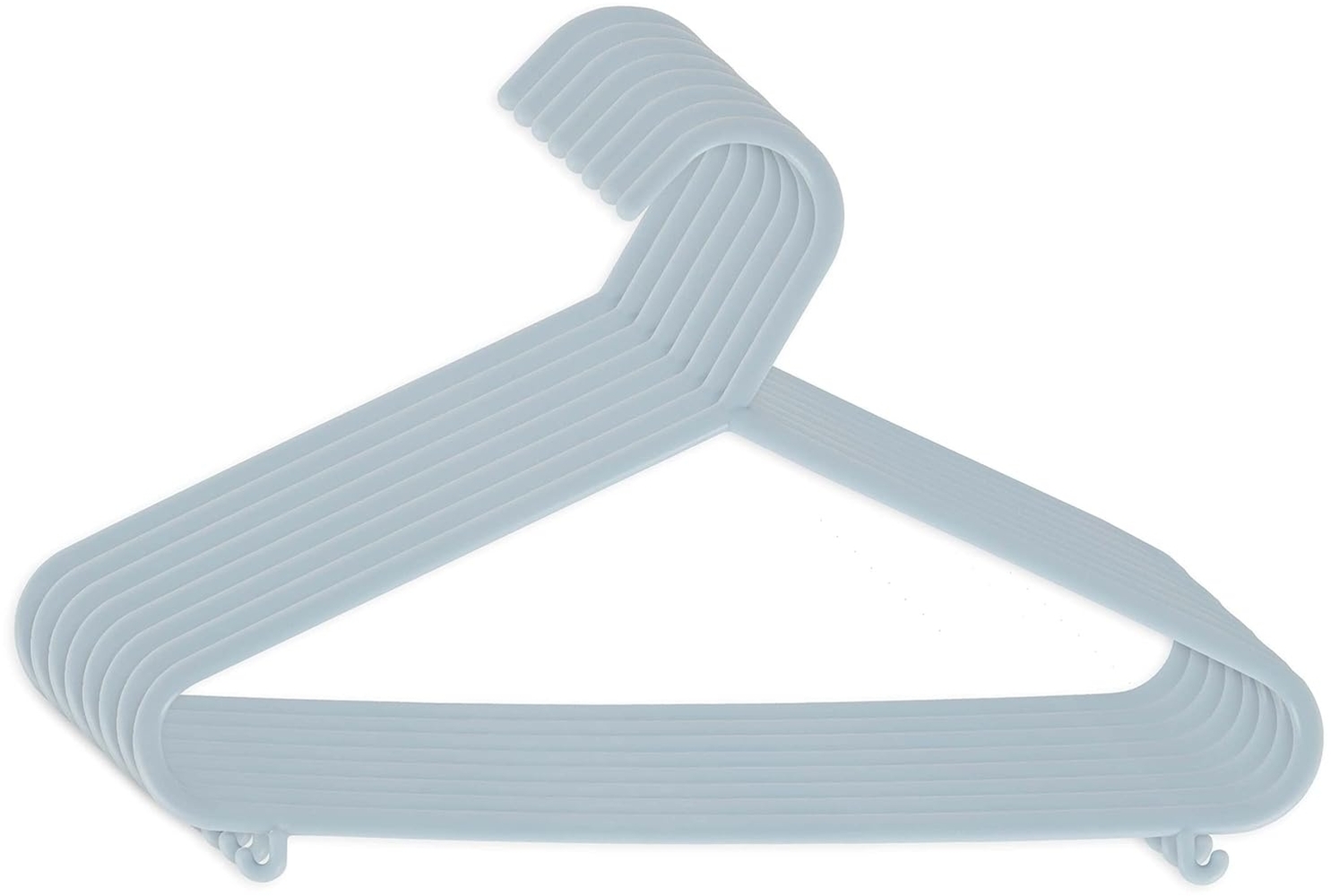 Bieco Kleiderbügel Kinder 8 St Trend Blau | Länge ca 30cm | Baby Kleiderbügel | Kunststoff Kleiderbügel Kinder Baby | Baby Organiser Für Kleiderschrank | Kleiderbügel Baby | Baby Clothes Hangers Bild 1