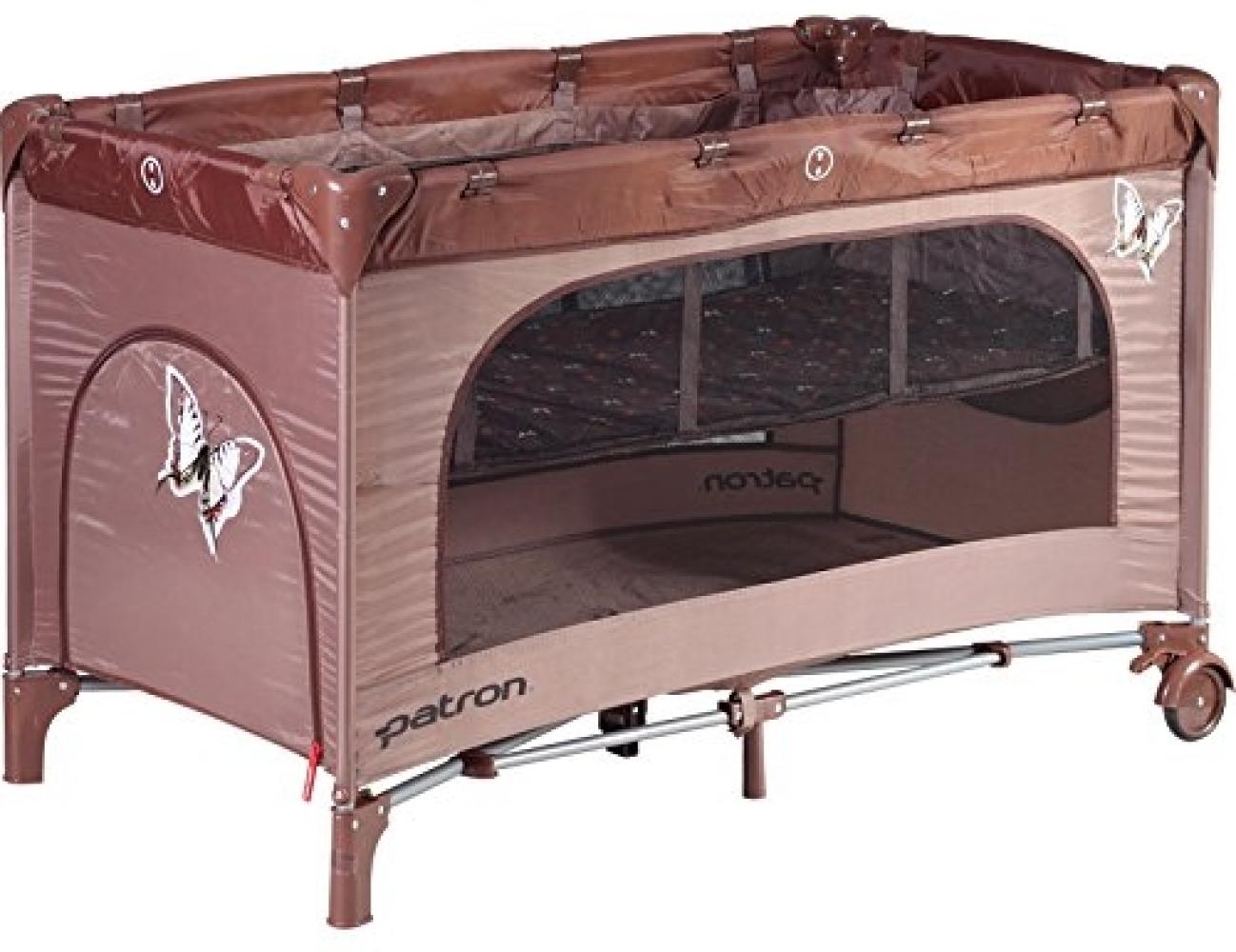 Patron BDP101007AA835P Reisebett Skippy Plus, schmetterling braun Bild 1