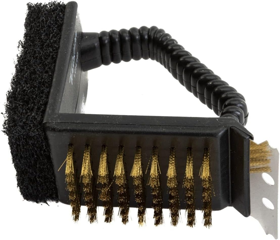 TrendLine 3in1 Grillbürste aus Kunststoff und Edelstahl Bild 1