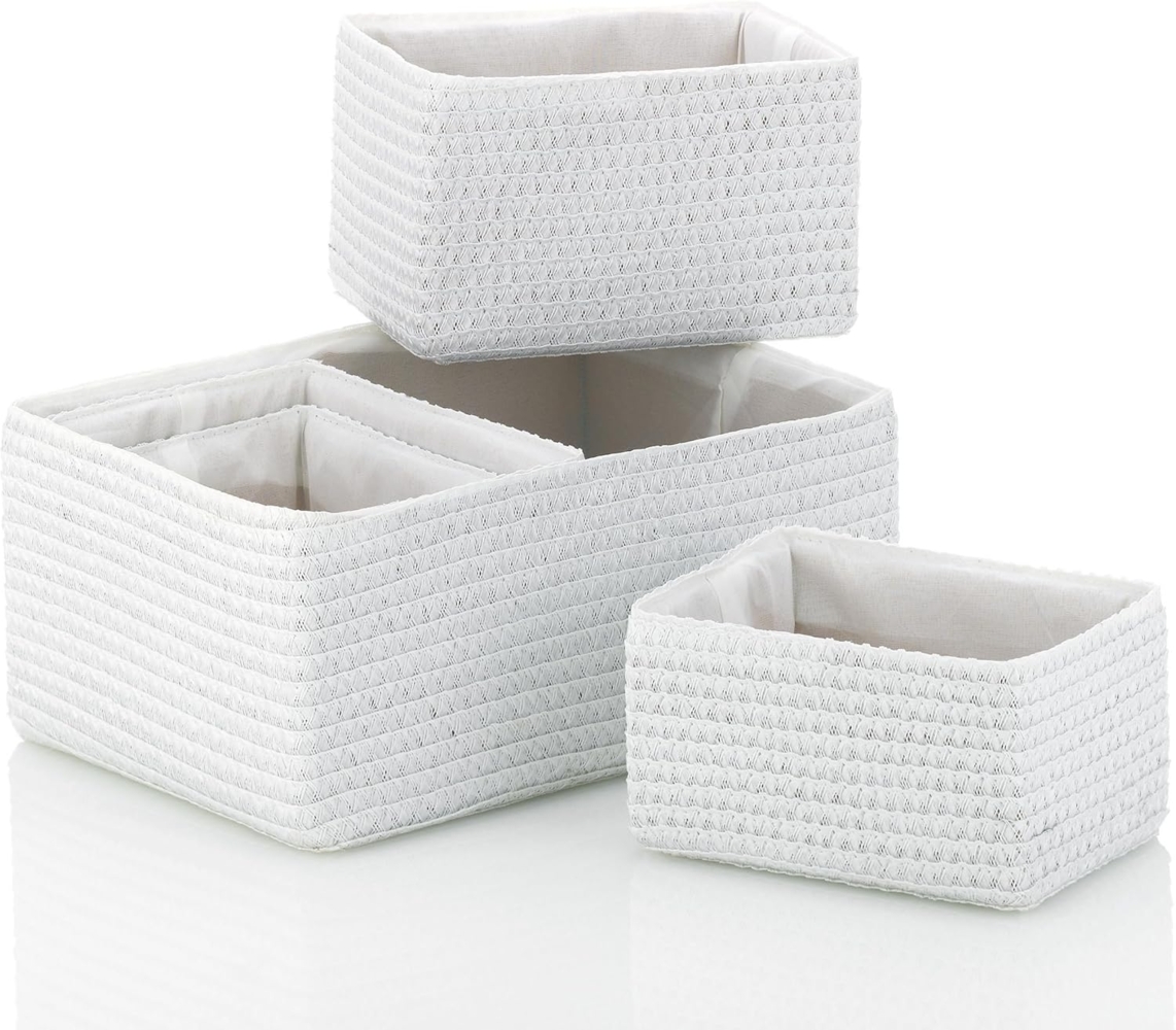 kela Aufbewahrungskorb Rimossa, seitliche Haltegriffe, Innenfutter aus Stoff, mit Deckel Bild 1