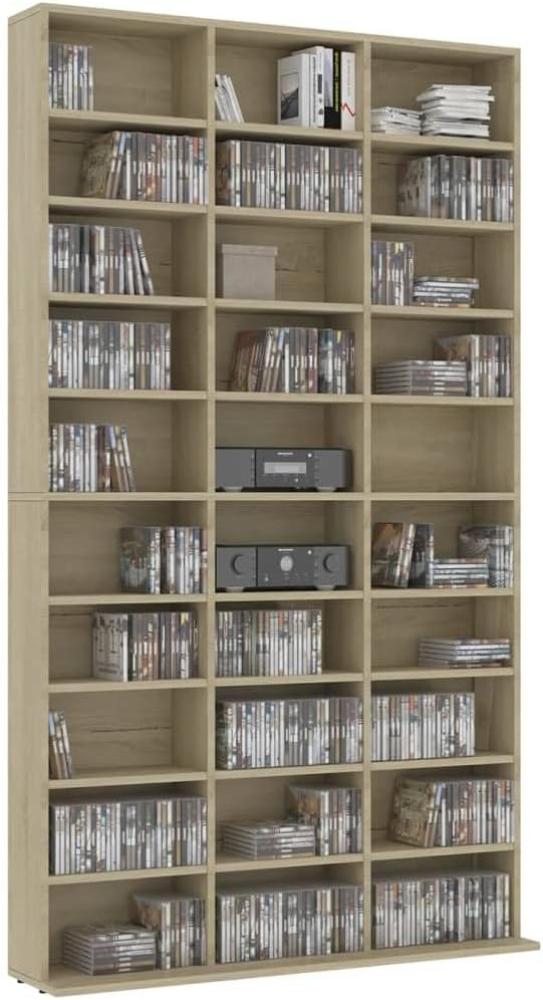 vidaXL CD-Schrank Sonoma-Eiche 102x16x177,5 cm Holzwerkstoff 801781 Bild 1