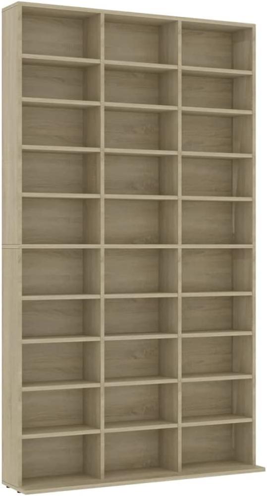 vidaXL CD-Schrank Sonoma-Eiche 102x16x177,5 cm Holzwerkstoff 801781 Bild 1