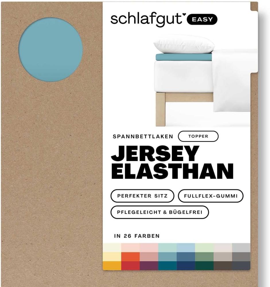 Schlafgut Spannbettlaken EASY Jersey Elasthan Topper, Jersey, Gummizug: rundum, (1 Stück), MADE IN GREEN by OEKO-TEX® Bild 1