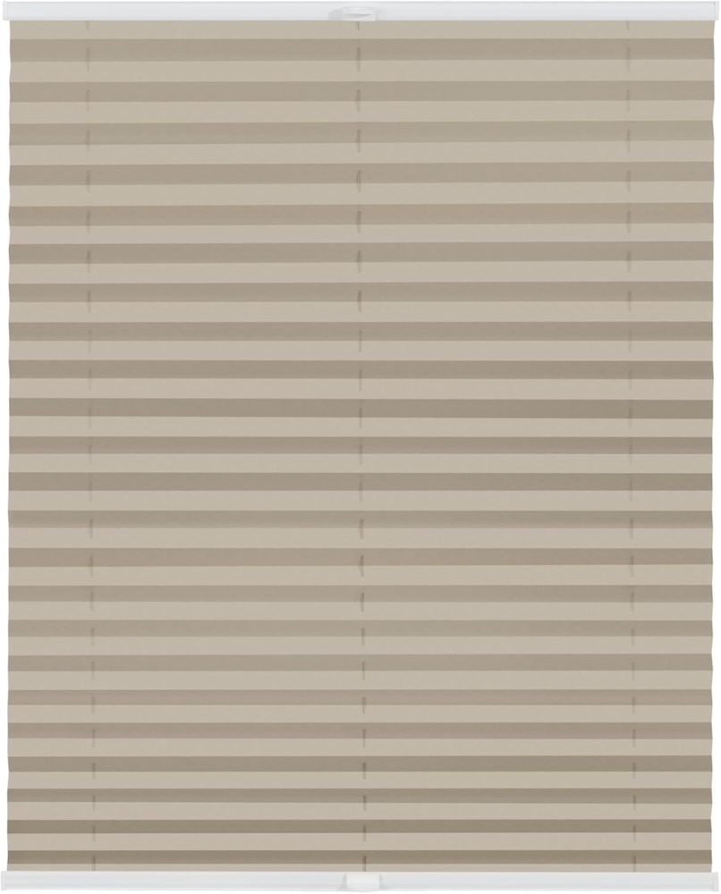 Lichtblick Sonnenschutzsysteme GmbH Plissee Laholm 45 cm x 130 cm (BxL) Beige Tageslicht - Blickdicht; einfache Installation mit Klemmträgern; verspannt Bild 1