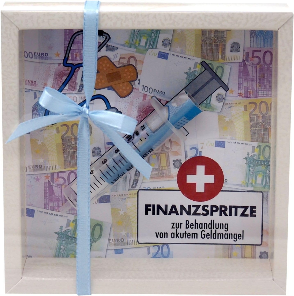 ZauberDeko Geschenkbox Geldgeschenk Finanzspritze Geld Zuschuss Lustig Gutschein Geburtstag Bild 1