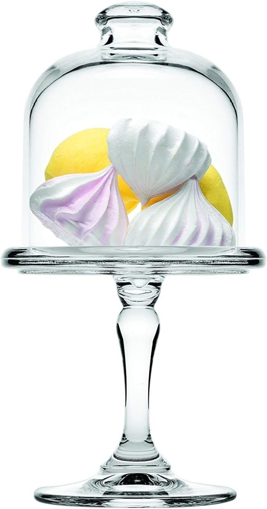 Pasabahce Mini Patisserie mit Haube, aus Glas für Dessert, Pralinen Transparent Bild 1