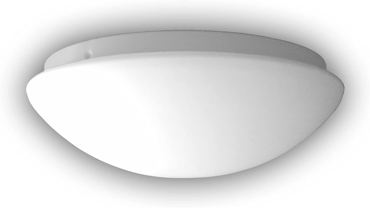 LED Deckenleuchte rund Ø 20cm, Opalglas matt, Nurglasleuchte Bild 1