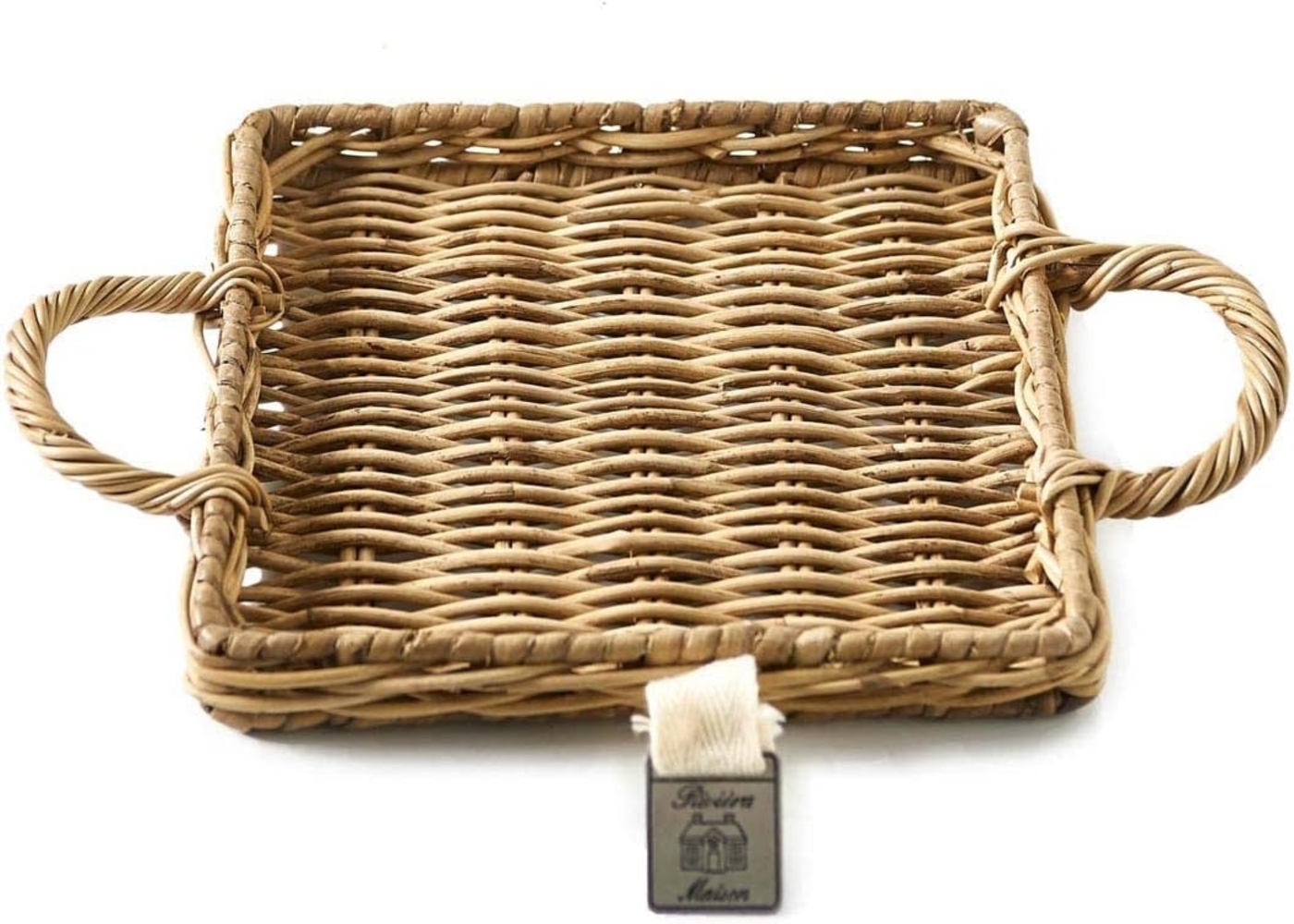 Rivièra Maison Dekotablett Rustic Rattan Mini Tray Square, Mini-Tablett Bild 1