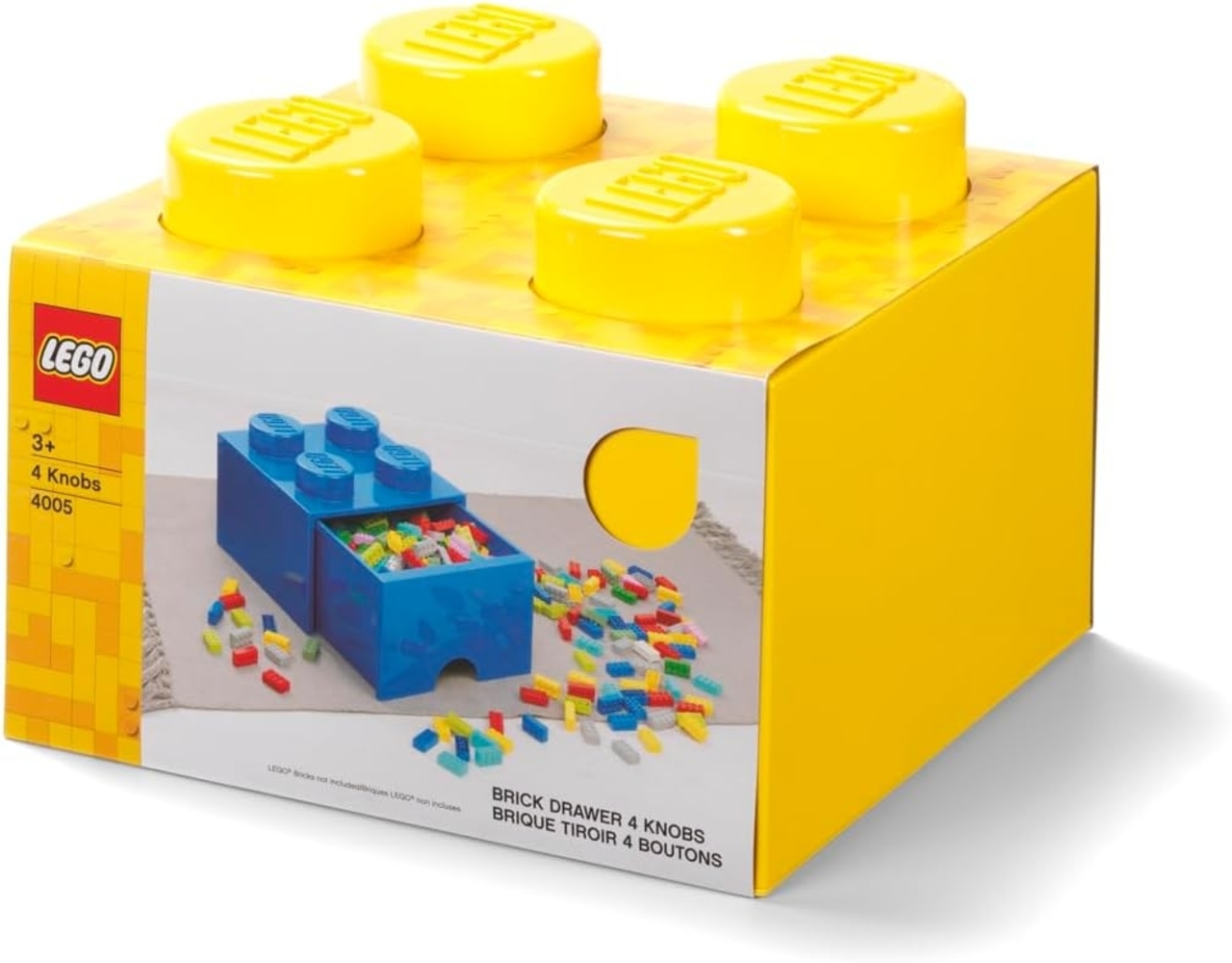 Lego 'Storage Brick 4' Aufbewahrungsbox gelb mit 1 Schublade Bild 1