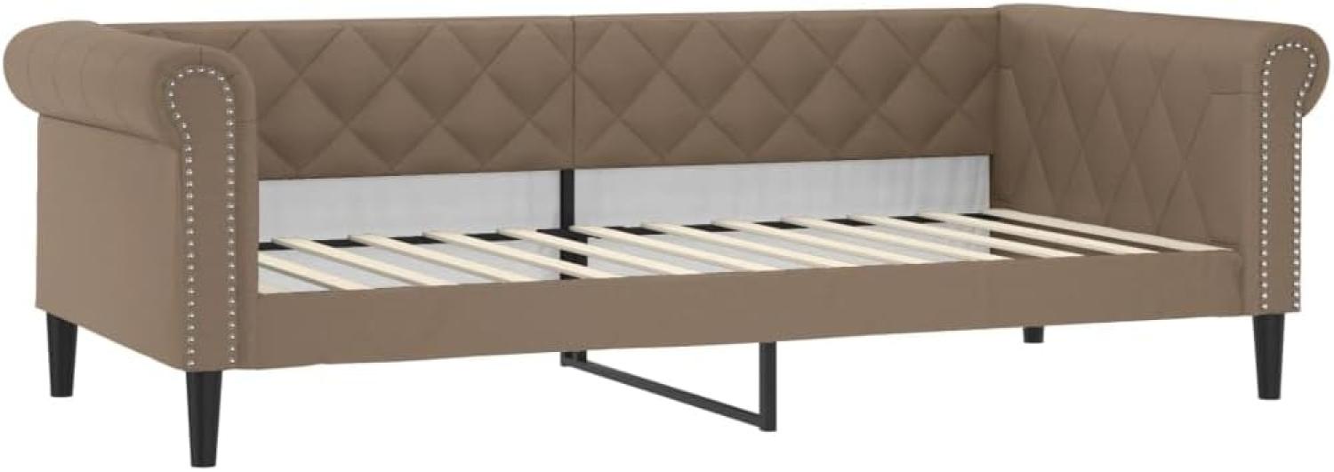 vidaXL Tagesbett Cappuccino-Braun 100x200 cm Kunstleder 354233 Bild 1