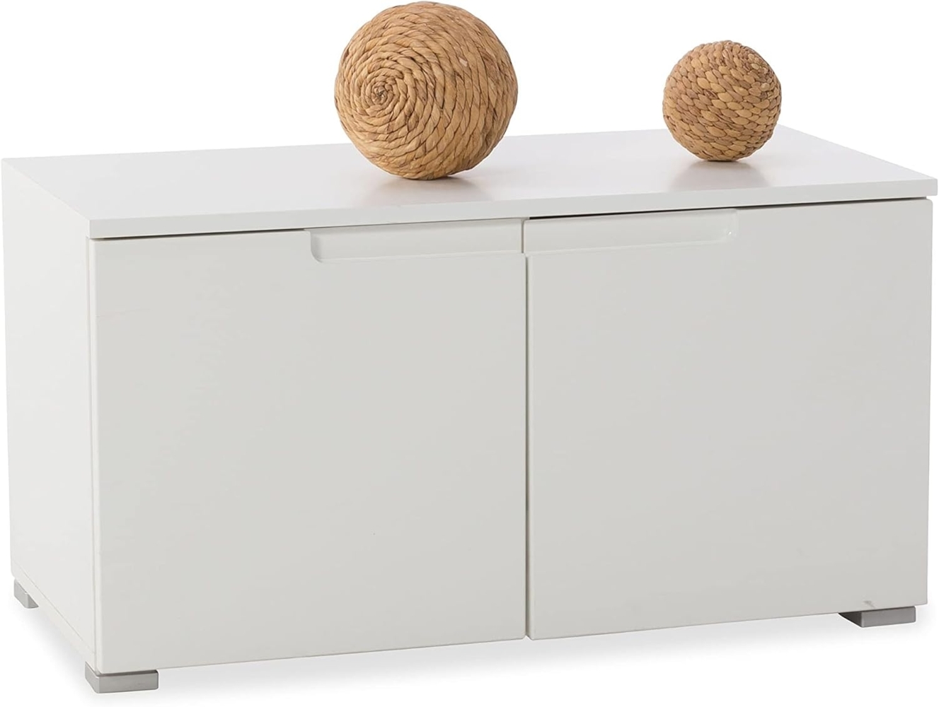 Garderobenbank Spirit / Spice, Holzwerkstoff, Weiß, 80 x 43 x 40 cm Bild 1