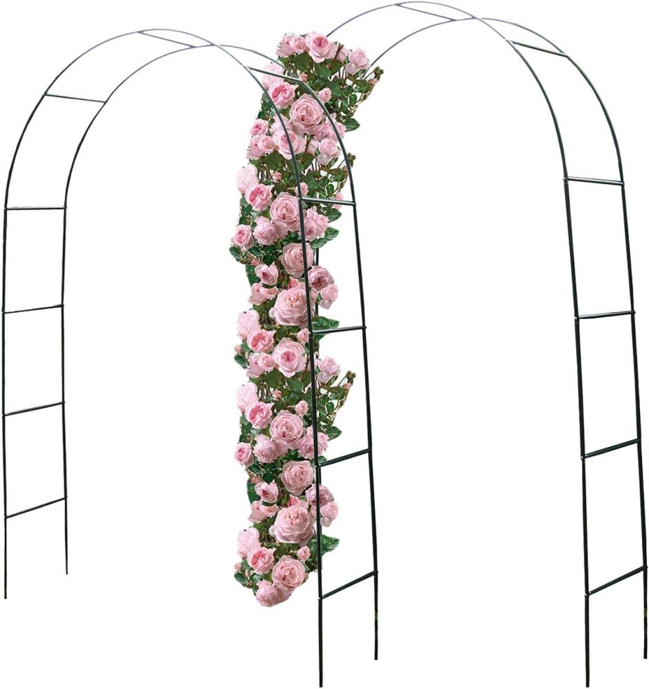 2'er Set Rosenbögen 240x140x36cm Metall Pergola Rankhilfe Rankgitter Bild 1