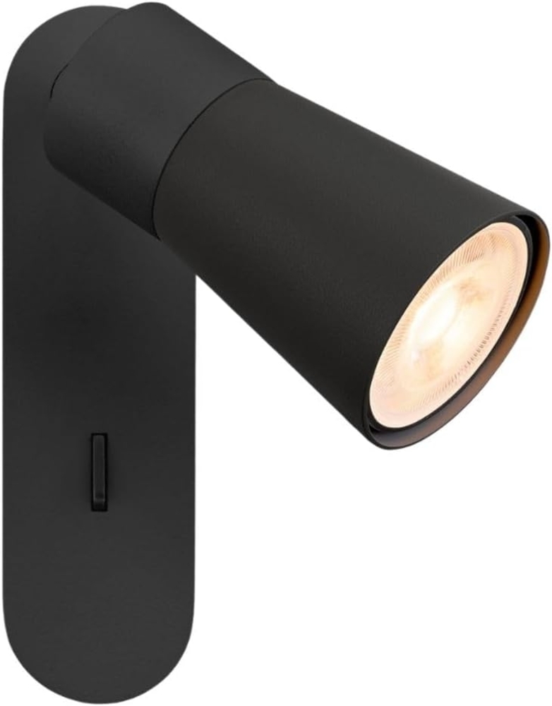 SLV PURI 2.0 Cone, Wand- und Deckenaufbauleuchte, Schalter, rechteckig, 1x max. 6W GU10, schwarz - Wand- und Deckenleuchten Bild 1