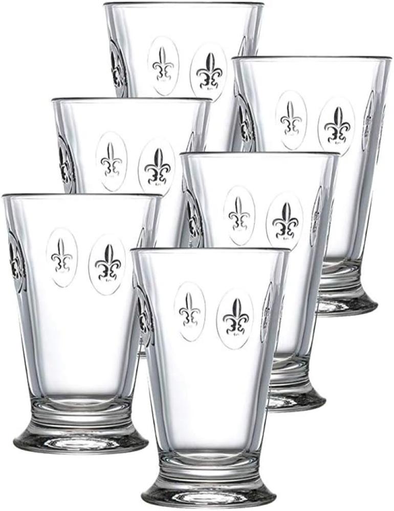 6x Longdrinkglas - Französische Gläser im Fleur de Lys Design Bild 1