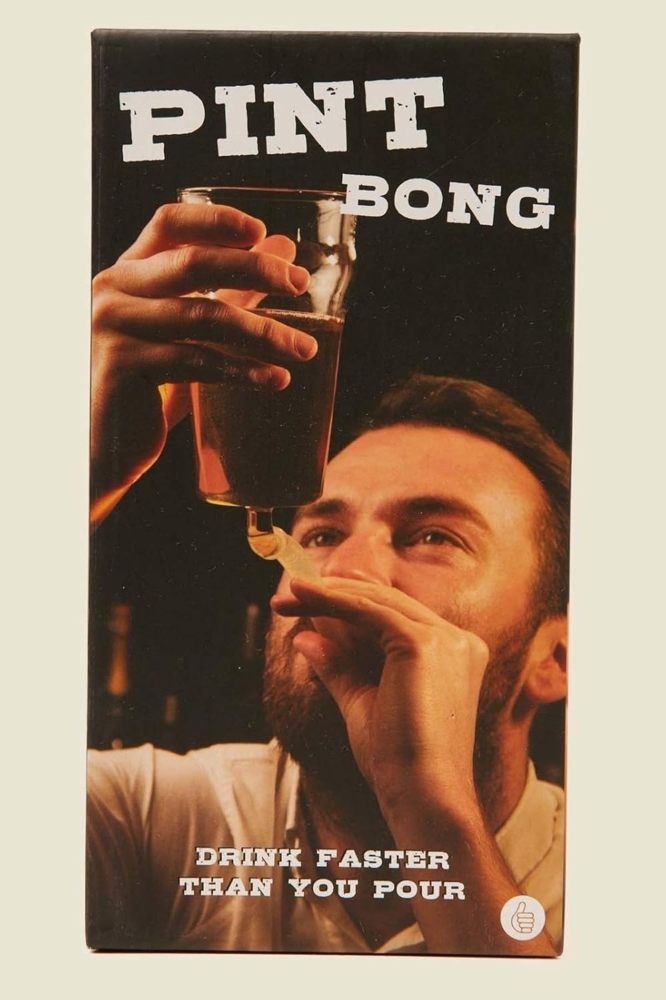 Bierglas - Pint Bong mit Strohhalm Bild 1
