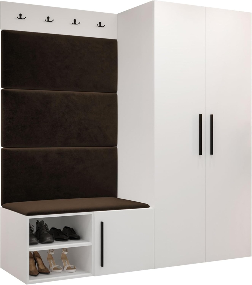 Garderoben-Set Mapreni I (Farbe: Weiß, Manila 04) Bild 1