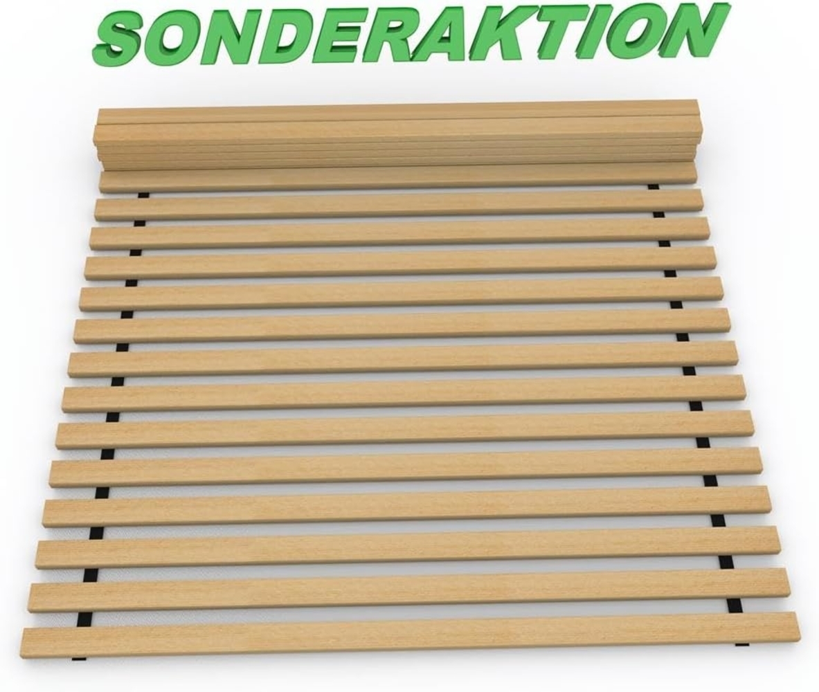 Rollrost Lattenrost SONDERAKTION stabiler astfreier Bettrost 140x200cm Latten 24x50mm Bild 1