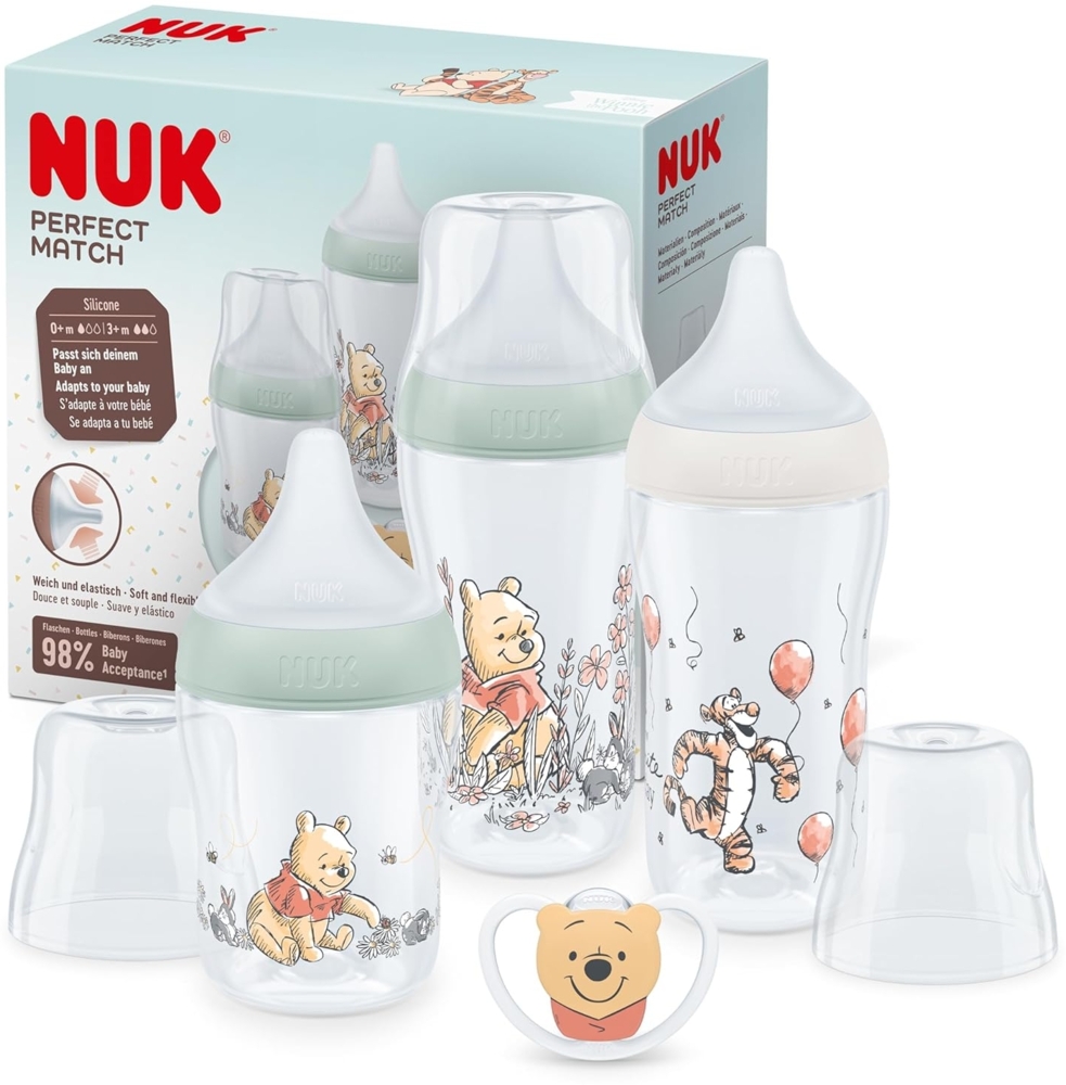 NUK Babyflasche NUK Disney "Winnie" Perfect Match Set Bild 1