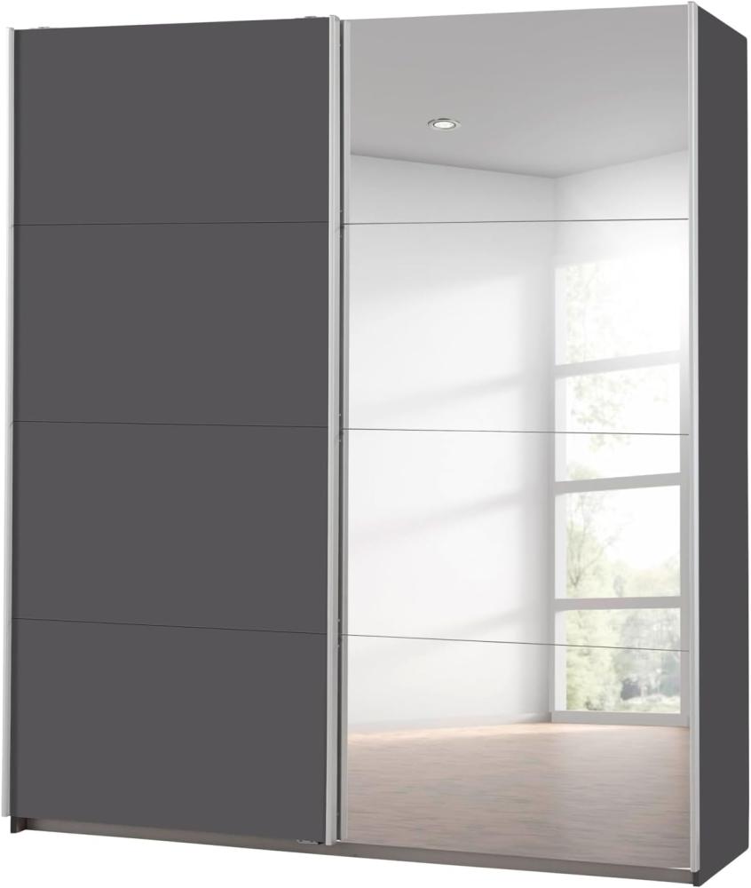 rauch möbelwerke gmbh Caracas Schwebetürenschrank, Holzwerkstoff, Grau-metallic, 181x210x62 Bild 1