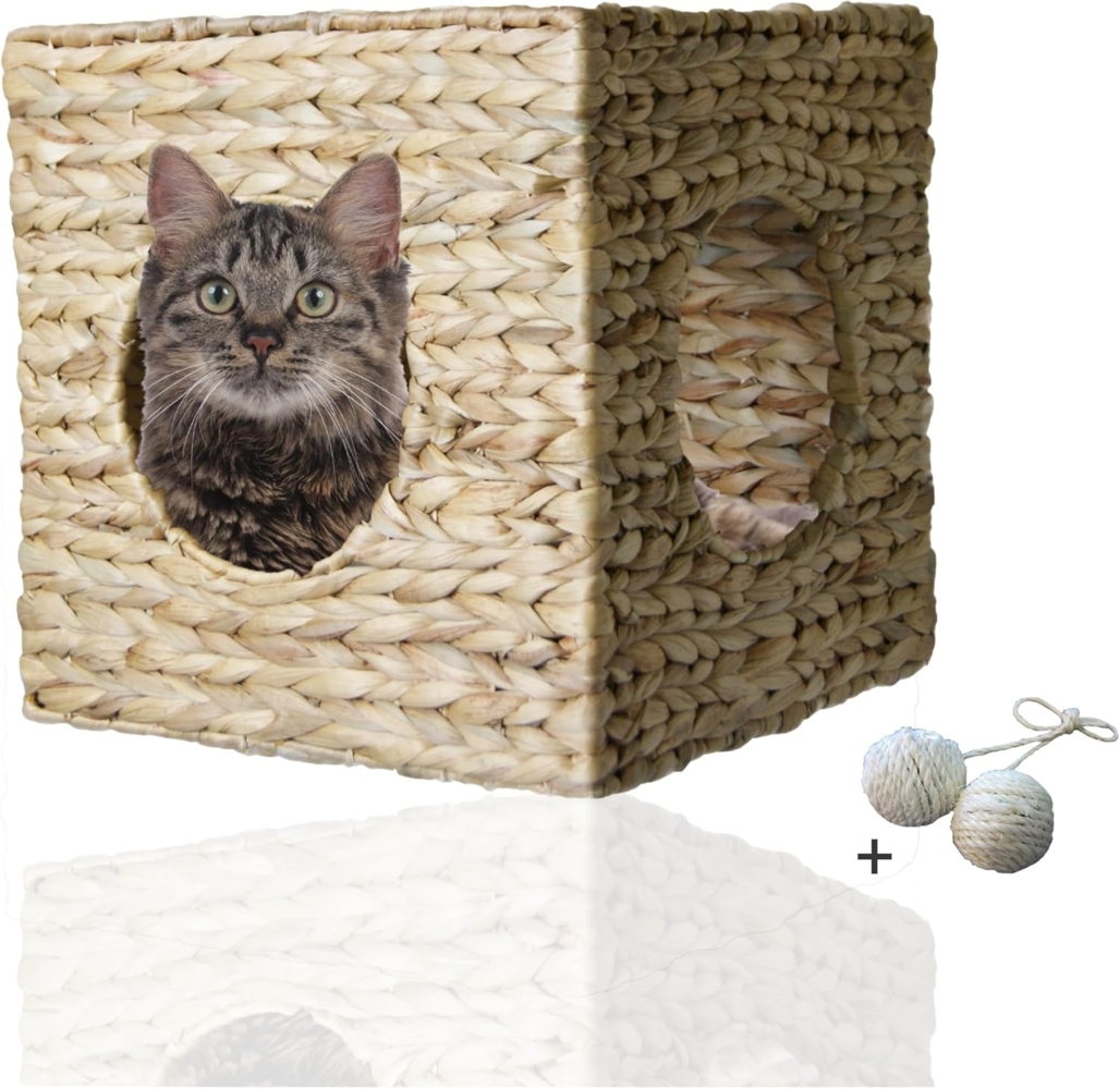 Rohrschneider Katzen-Kletterwand eckige Katzenhöhle Wandmontage Wandliegeplatz Katzenhaus Katzenhöhle Bild 1