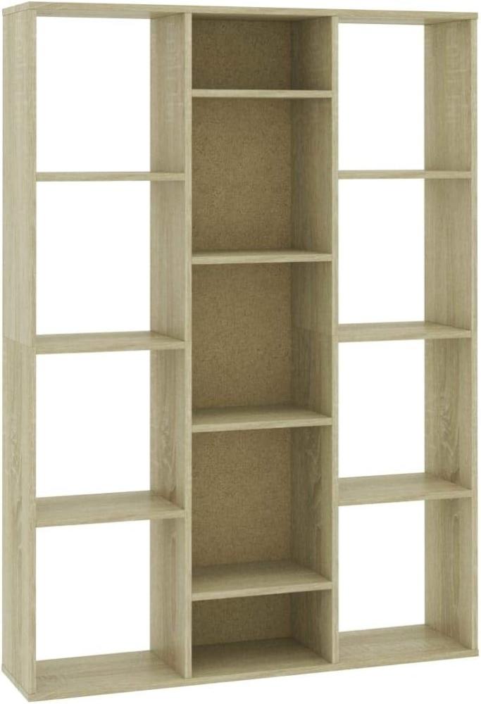 vidaXL Raumteiler/Bücherregal Sonoma-Eiche 100x24x140 cm Holzwerkstoff 800444 Bild 1