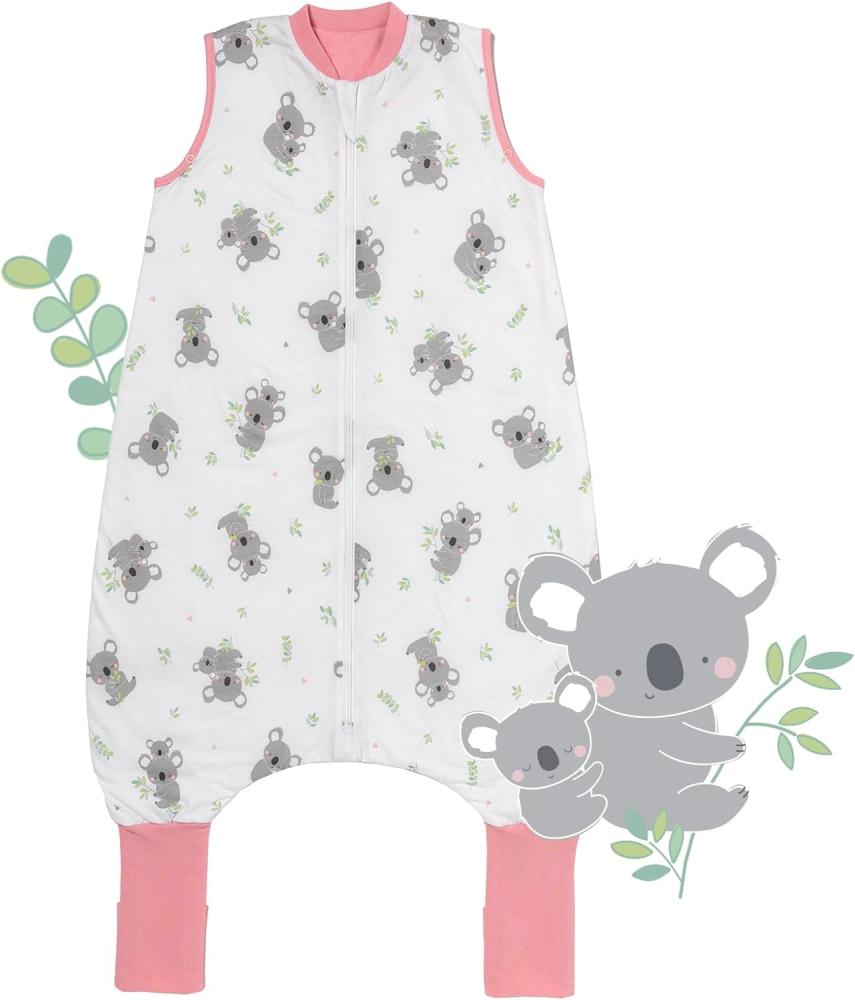 schlummersack Baby Schlafsack mit Füßen Sommer 1 Tog 60 cm dünn Koala | Schlafsack mit Beinen und verlängerten Bündchen für eine Körpergröße von 60-70cm | Schlafsack Baby Sommer Frühling Bild 1