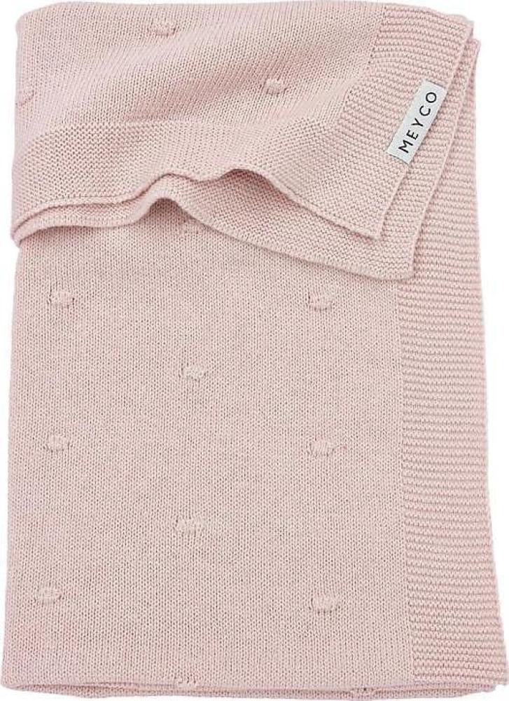 Meyco Mini Knots Babydecke 75 x 100 cm Soft Pink Rosa Bild 1