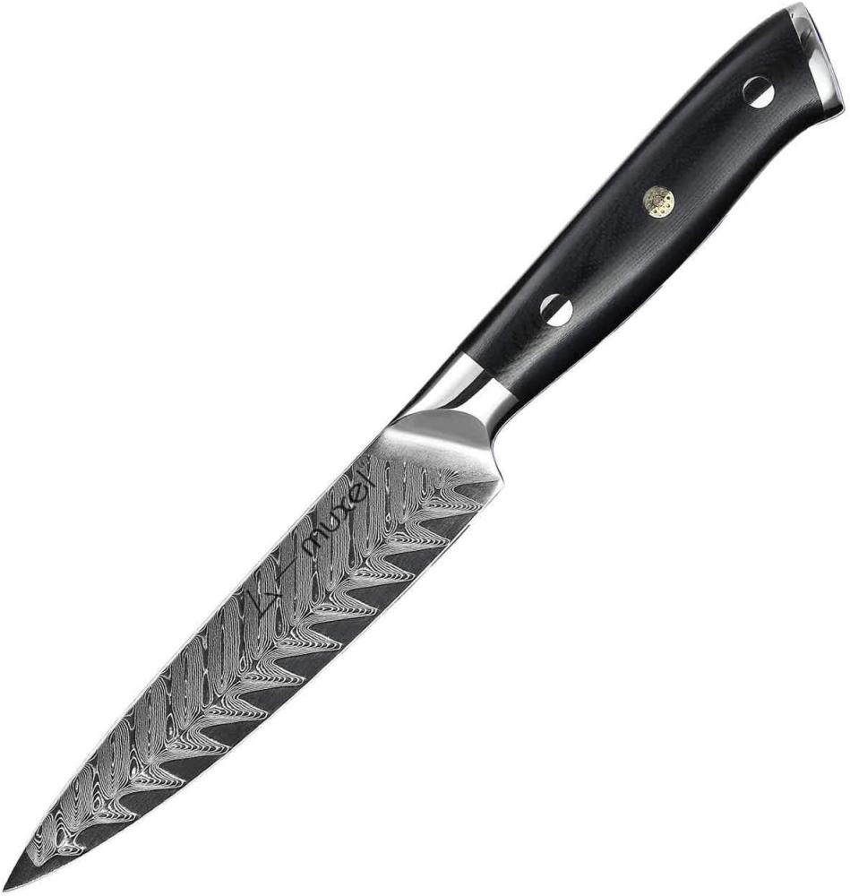 Das Gemüsemesser, Allzweckmesser mit 13 cm Klinge Damaskus Stahl Utility Knife Bild 1