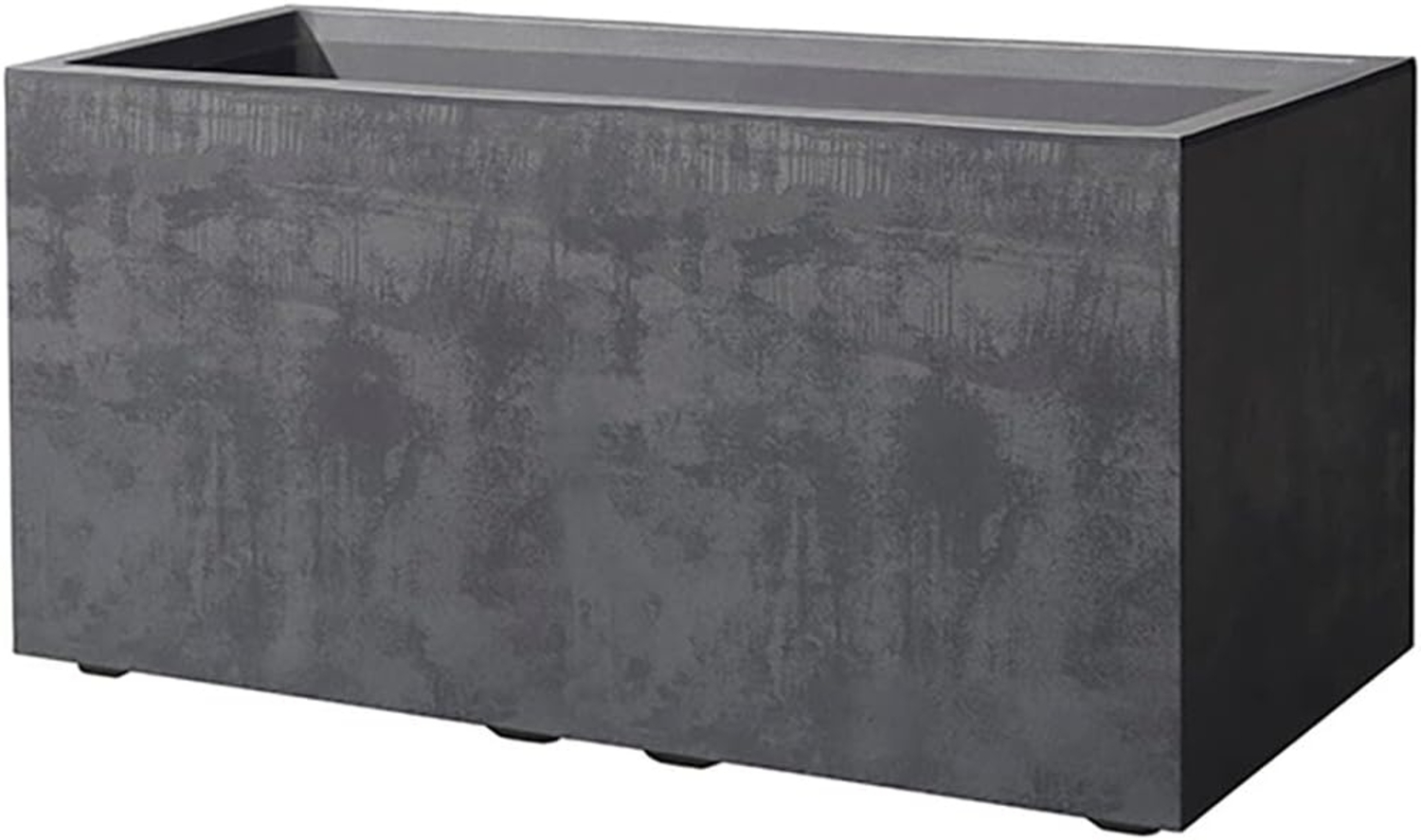 XL Pflanzkasten Millennium 73 L in Anthrazit mit Tolle Naturstein Optik, Maße: 78x39x39 cm Bild 1