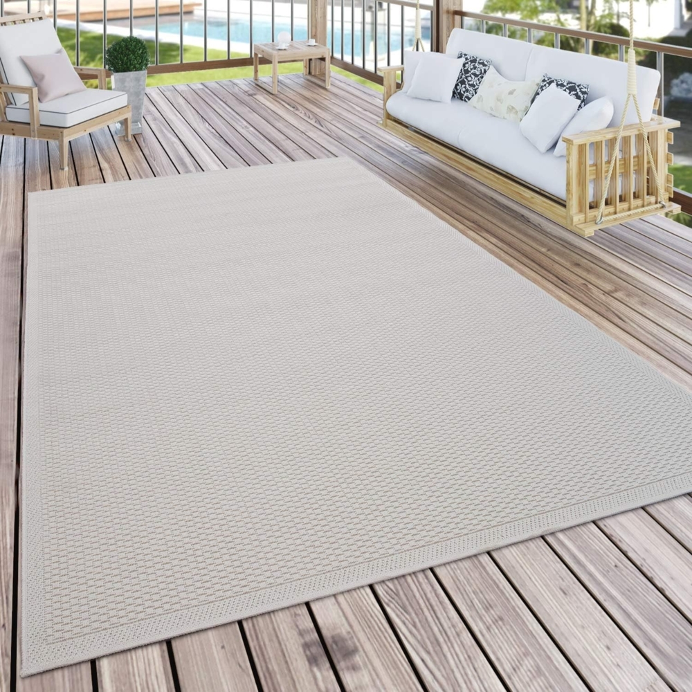 Paco Home Teppich Timber 125, rechteckig, Höhe: 4 mm, Flachgewebe, Sisal Optik, auch als Läufer, In- und Outdoor geeignet Bild 1