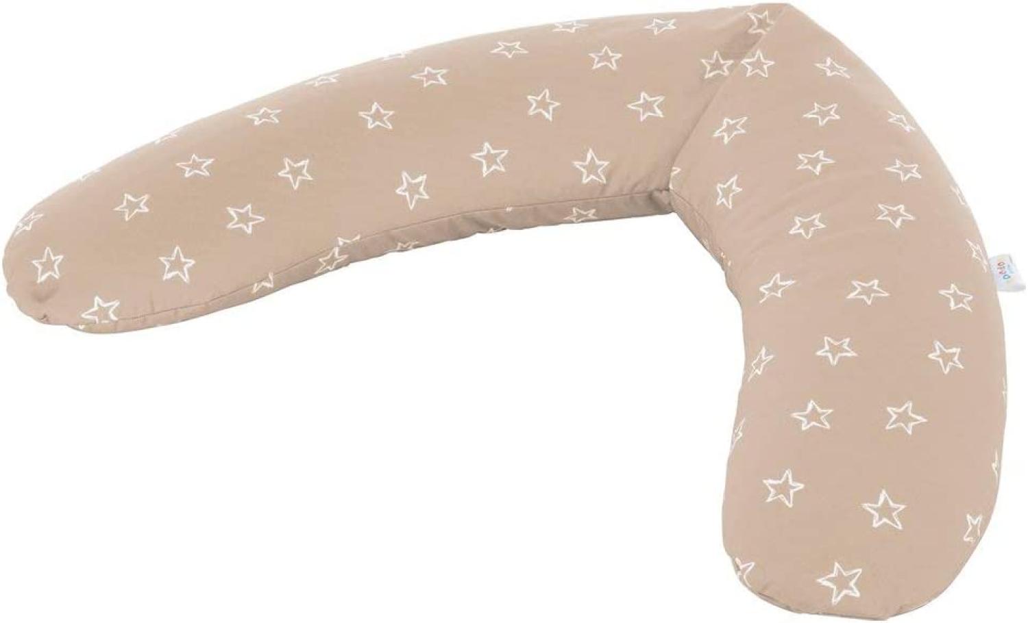 Theraline Dodo Stillkissen 170 cm inkl Bezug Sterne cappuccino Bild 1