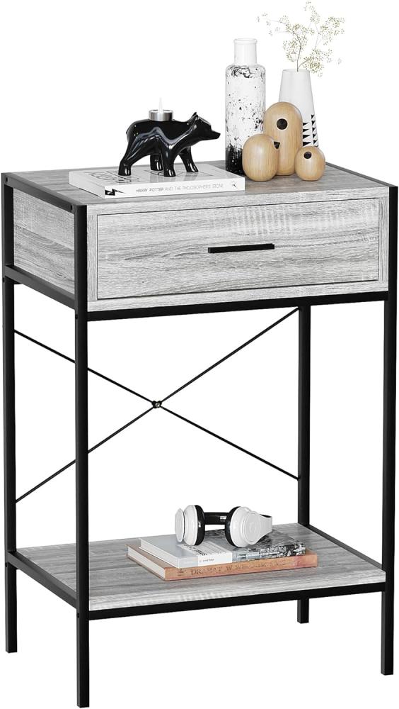 Vida Designs Brooklyn Konsolentische, Holz, Grau, 1 Drawer Bild 1