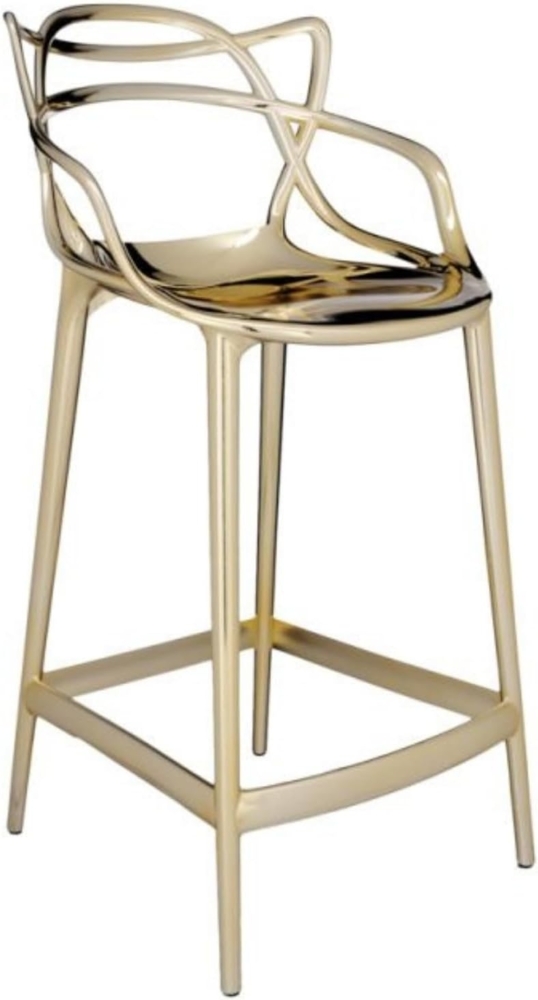Kartell Masters Stool, Hocker, Gold, H. 65 cm Bild 1
