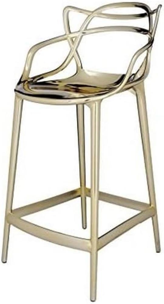 Kartell Masters Stool, Hocker, Gold, H. 65 cm Bild 1