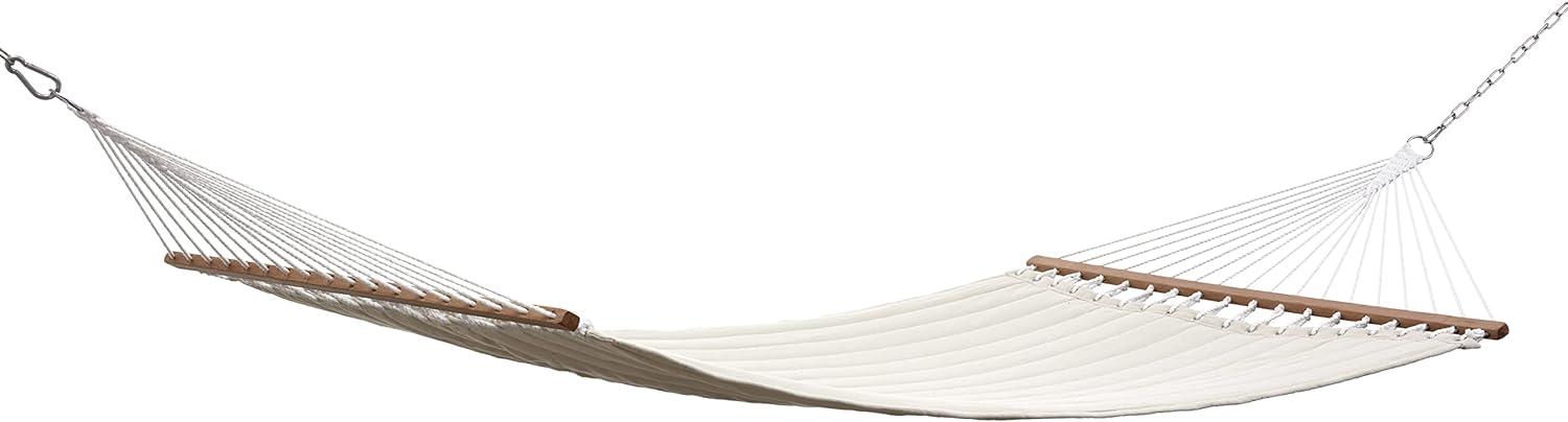 Grasekamp Stabhängematte 200 x 140 cm gepolstert Beige Hängematte Hammock Mehrpersonen 160 Kg Bild 1