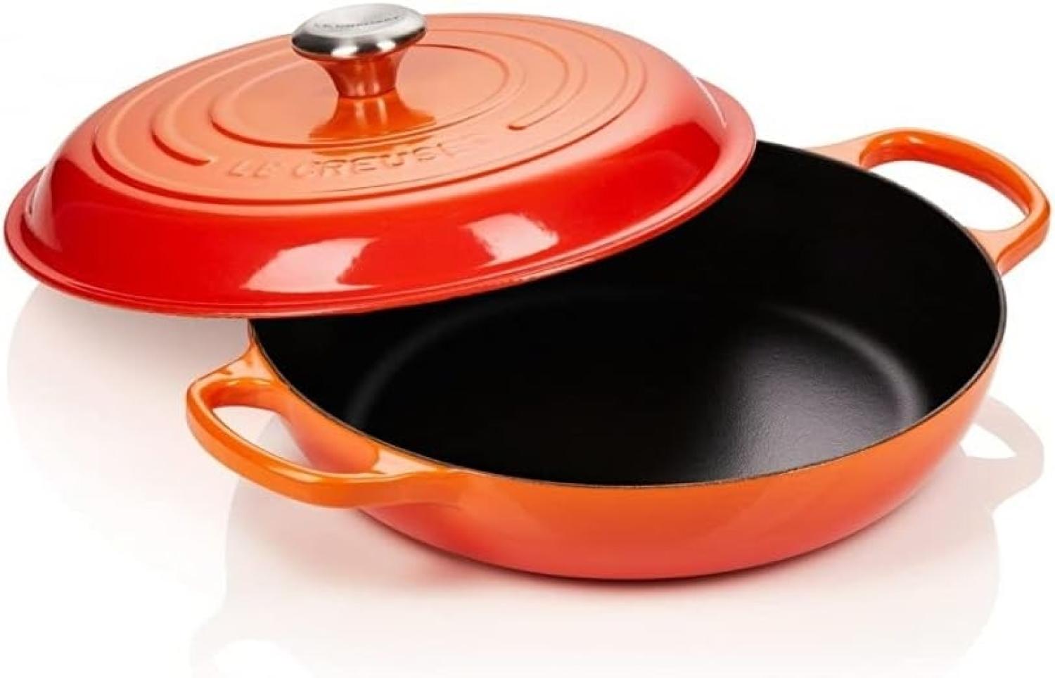 Le Creuset Signature Gusseisen Gourmet Profitopf 30 cm ofenrot Bild 1