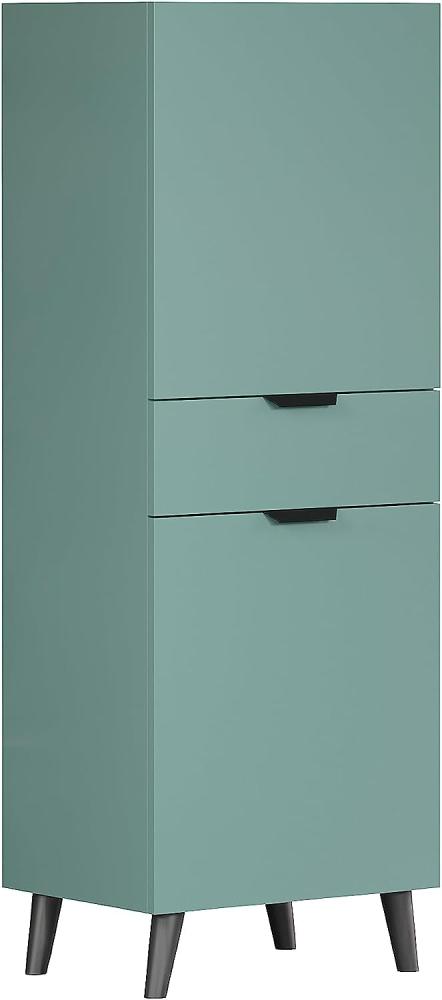 Highboard Melton in dusk blue und grau 49 x 140 cm Bild 1