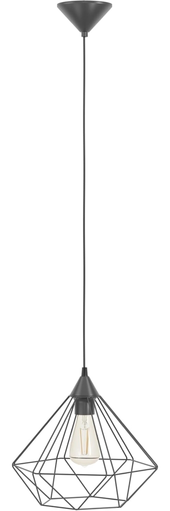 Eglo 'Tarbes' Hängeleuchte, Stahl schwarz, dimmbar, E27, 1x40W Bild 1